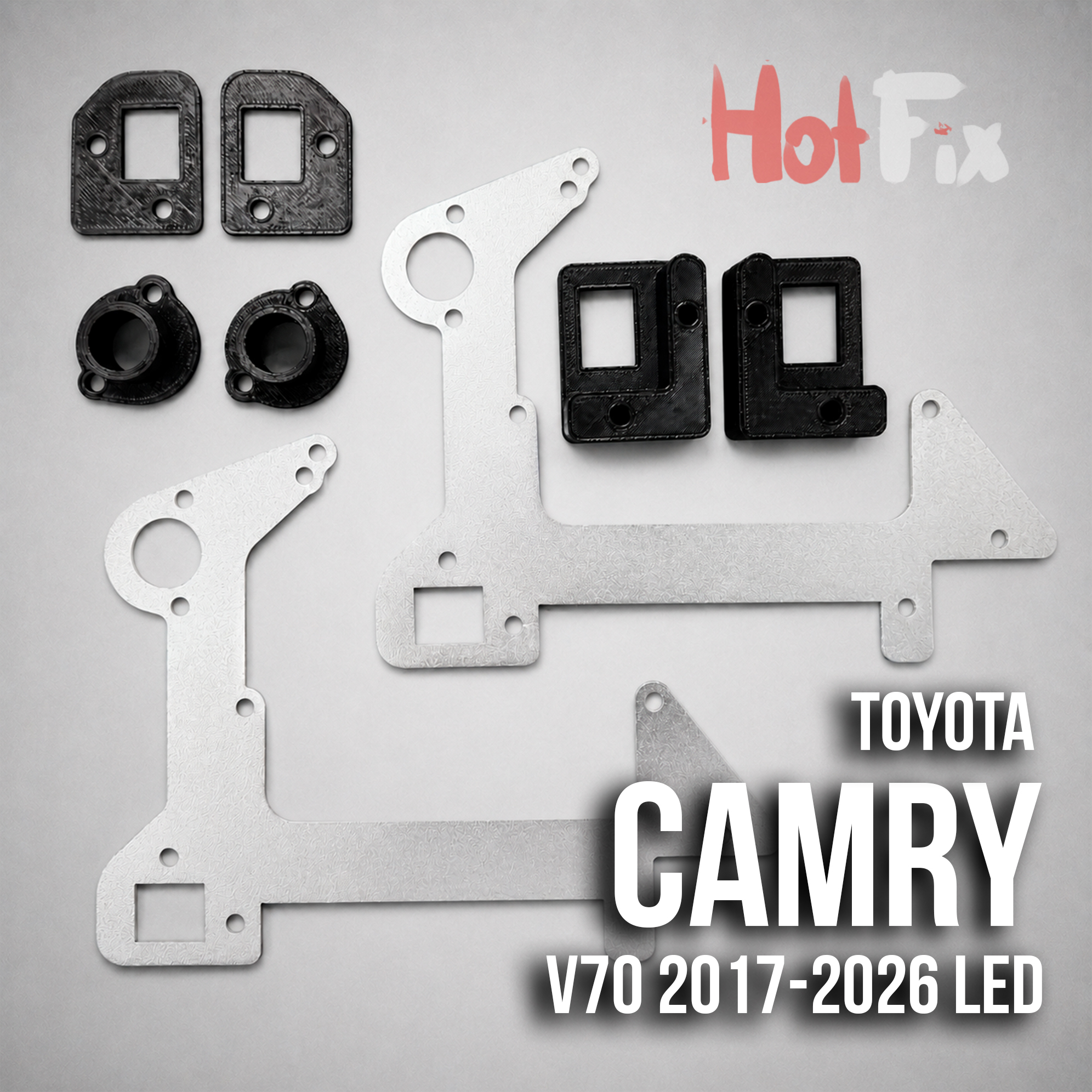 Рамки для замены линз в фарах Toyota Camry V70 2017-2026 LED 